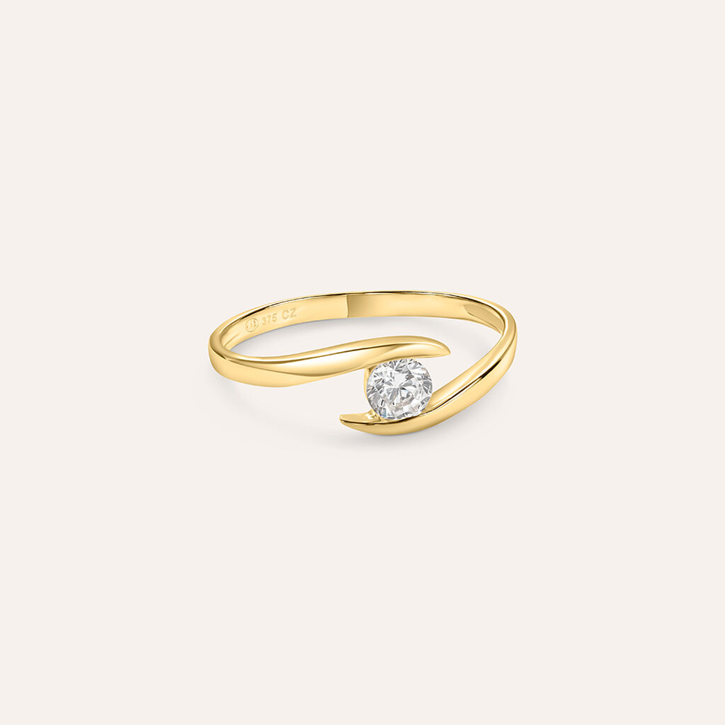 Anello Solitario Claire Oro Giallo Cubic Zirconia - Anelli con Pietre Donna | Stroili
