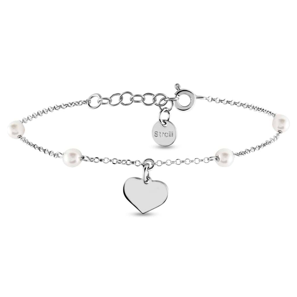 Bracciale Silver Pearls Argento Rodiato Perla sintentica - Bracciali con Incisione Donna | Stroili