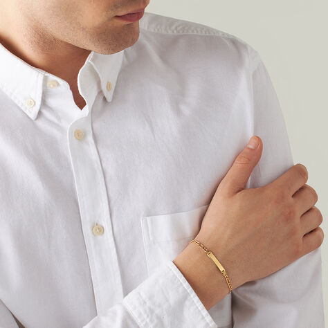 Bracciale Con Targhetta L'homme Or Oro Giallo - Bracciali Uomo | Stroili