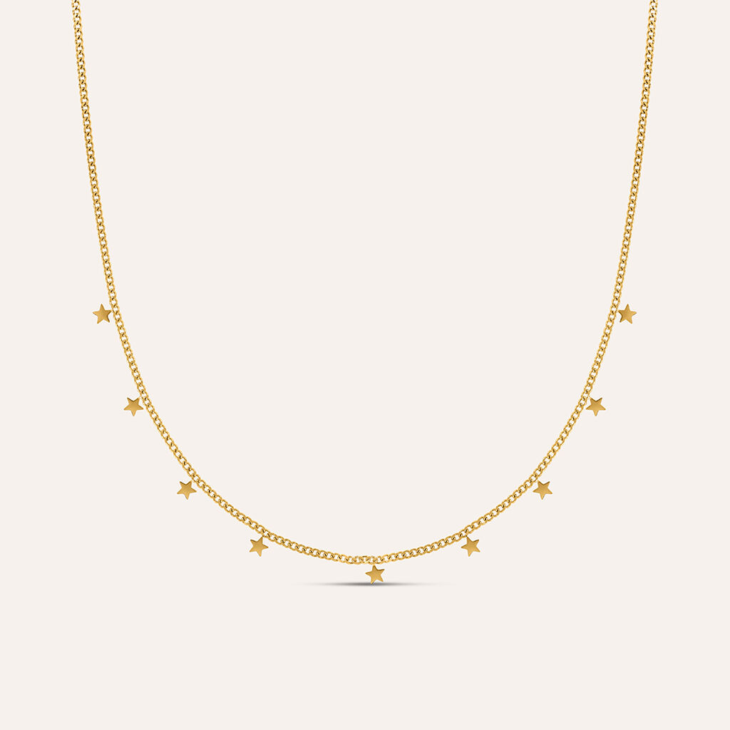 Collana Radiance Acciaio Dorato