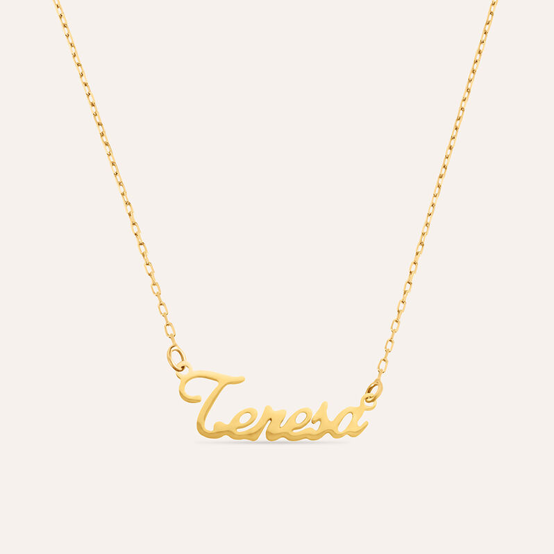 Collana Teresa Gold Names Oro Giallo - Collane Unisex | Stroili