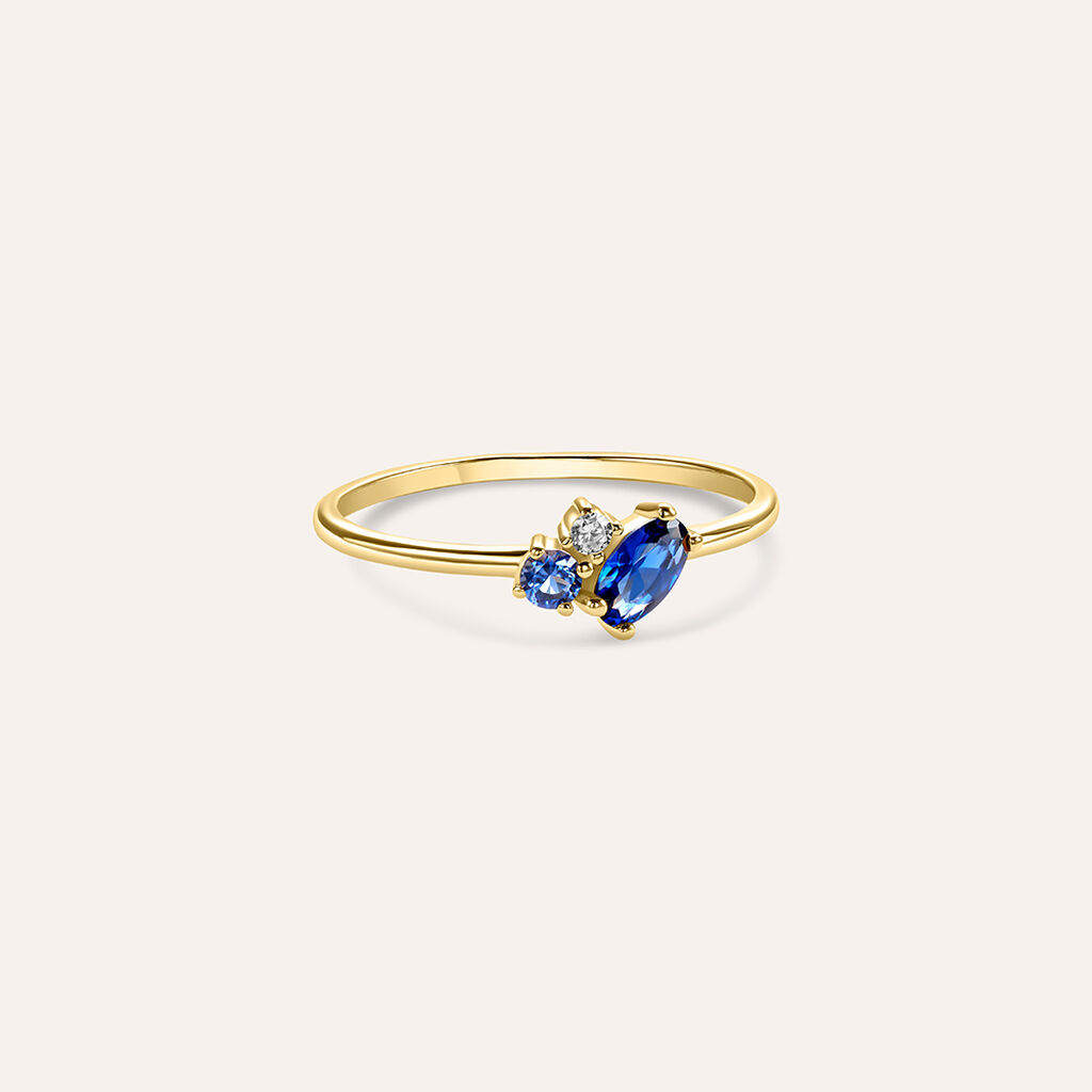 Anello Fantasia Claire Oro Giallo Cubic Zirconia - Anelli con Pietre Donna | Stroili