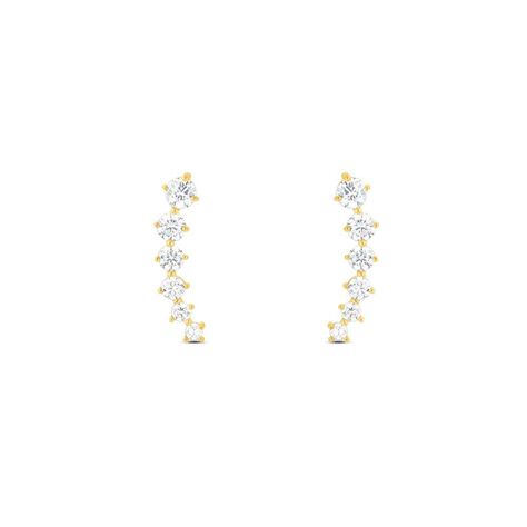 Orecchini Lobo Bon Ton Oro Giallo Cubic Zirconia - Orecchini a Lobo Donna | Stroili