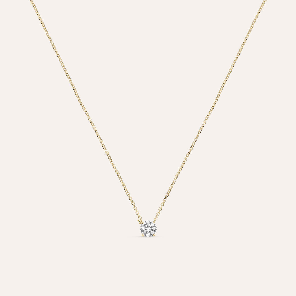 Collana Punto Luce Golden Dream Placcato Oro Giallo Cubic Zirconia