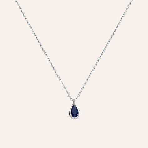 Collana Punto Luce Charlotte Oro Bianco Zaffiro - Collane Punto Luce Donna | Stroili