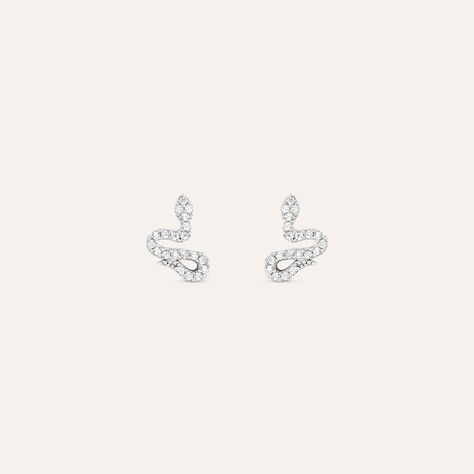 Orecchini Lobo Silver Moments Argento Rodiato Cubic Zirconia - Orecchini a Lobo Donna | Stroili