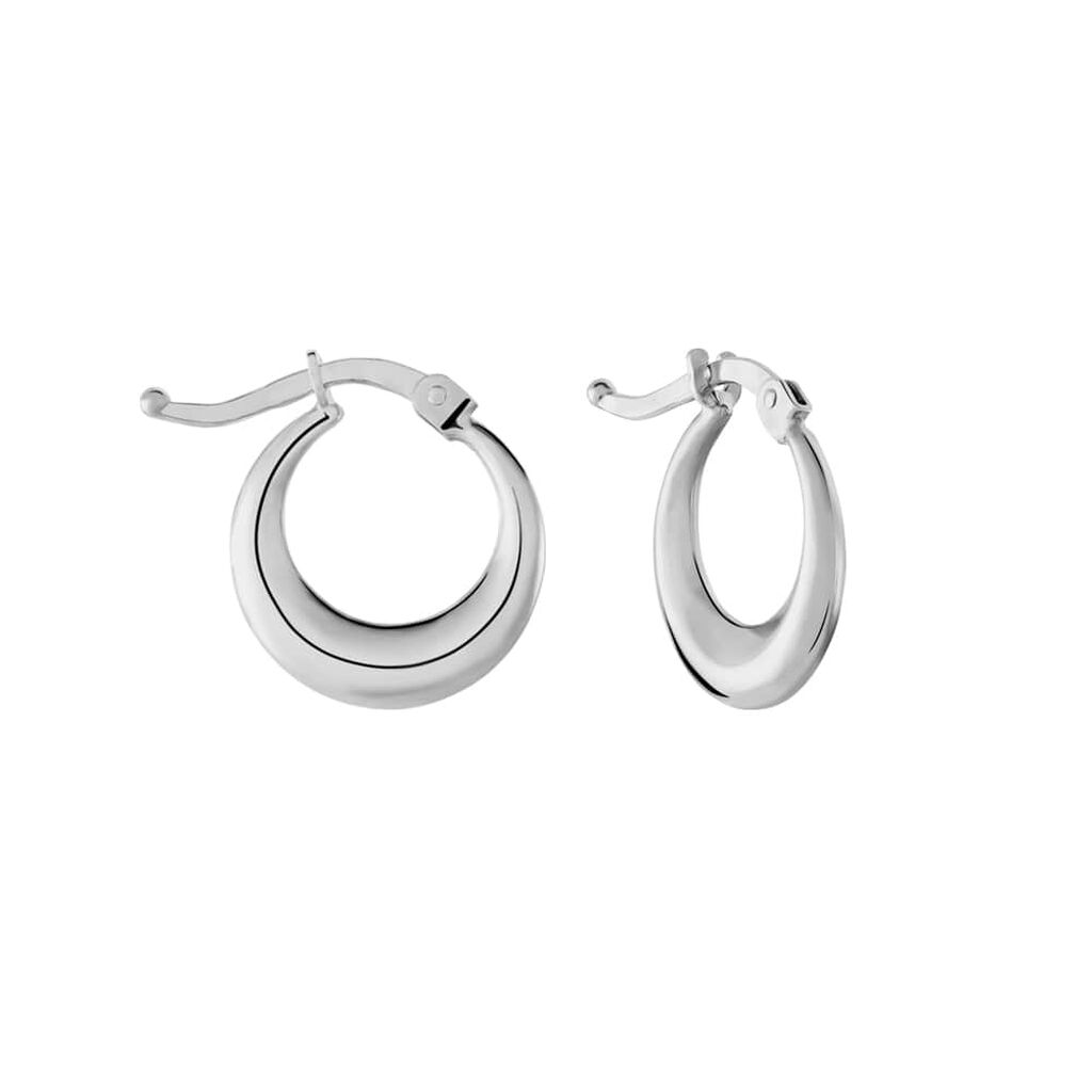Orecchini A Cerchio Silver Collection Argento Rodiato - Orecchini a Cerchio Donna | Stroili