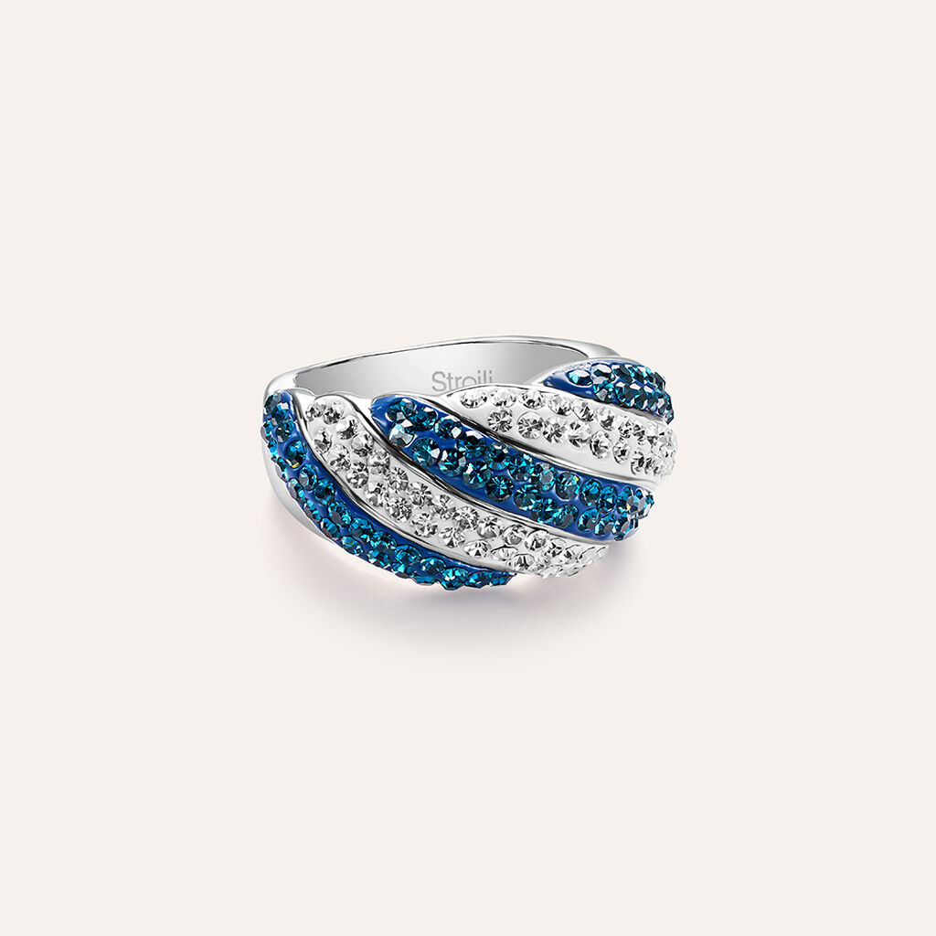 Anello Fascia Lady Phantasya Acciaio Cristallo - Anelli con Pietre Donna | Stroili