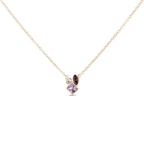 Collana Violet Ottone Rosa Cristallo - Collane Donna | Stroili