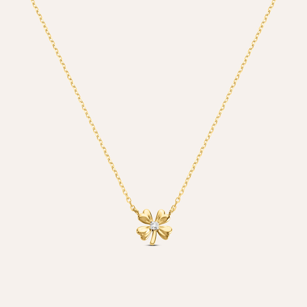 Collana Mon Petit Oro Bicolore Diamante