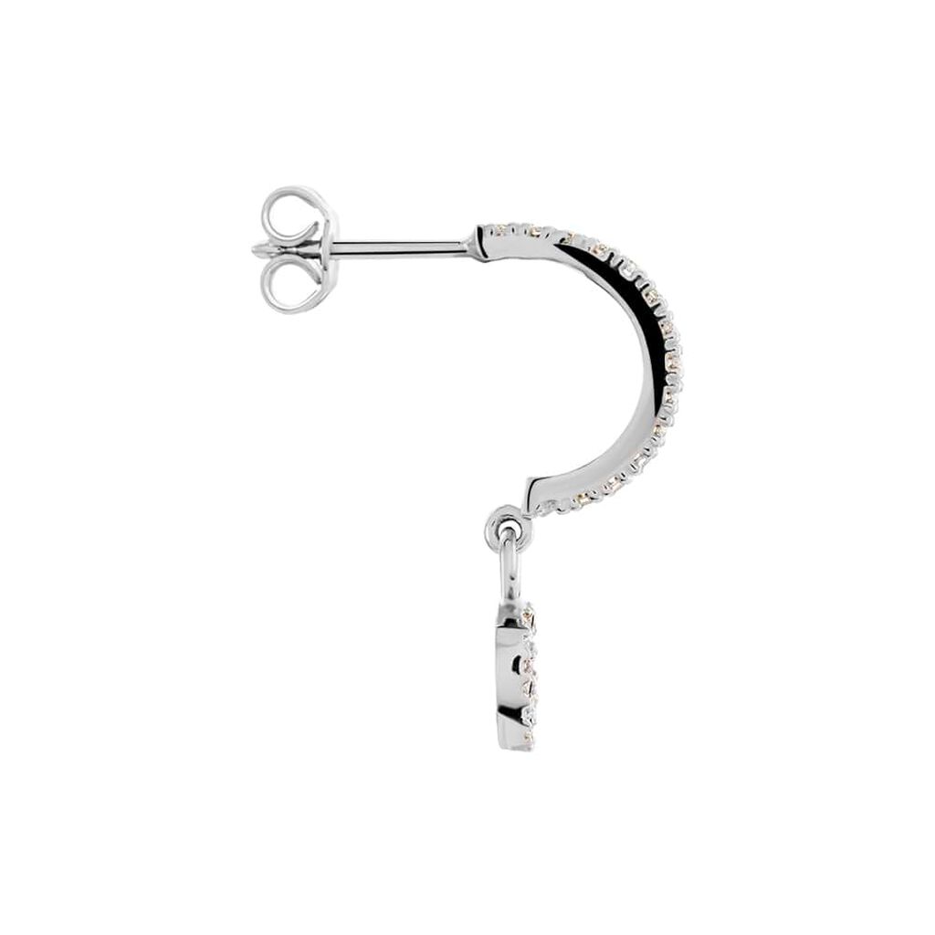 Mono Orecchino A Cerchio Silver Moments Argento Rodiato Cubic Zirconia - Mono Orecchino Donna | Stroili