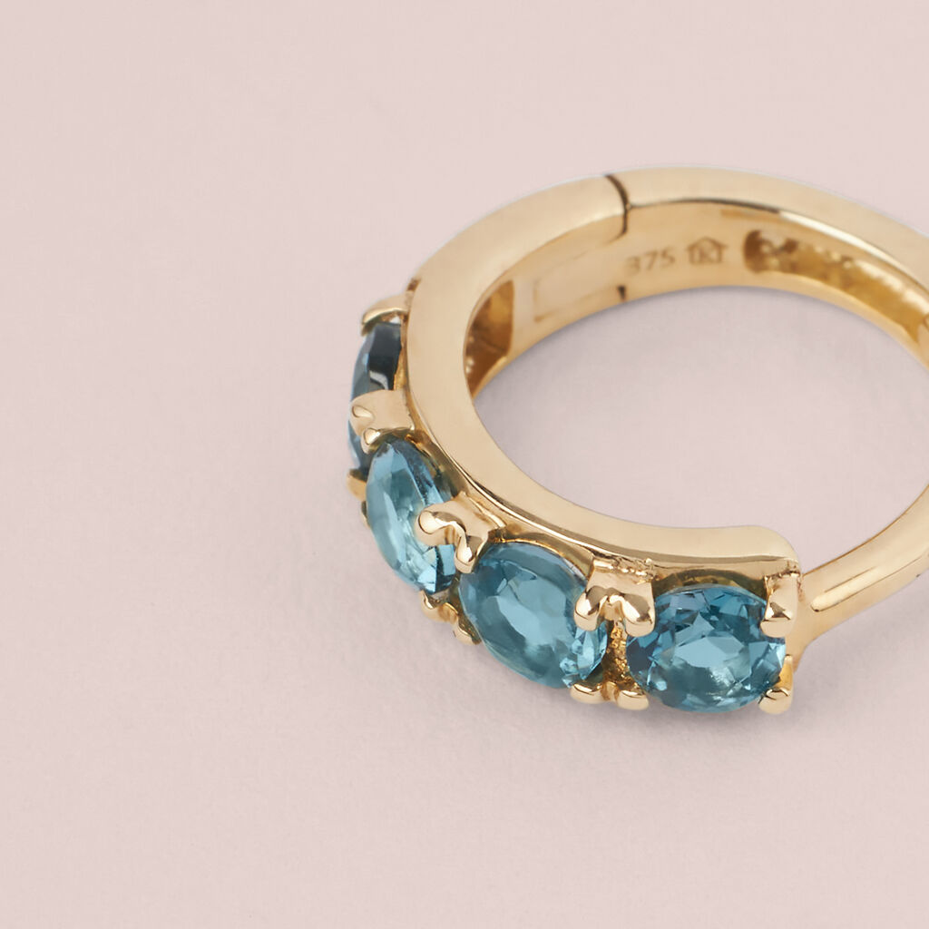 Orecchini A Cerchio Am&eacute;lie Oro Giallo Topazio