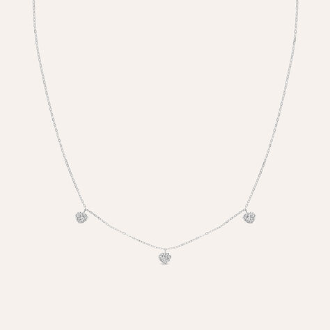 Collana Christelle Oro Bianco Cristallo - Collane Donna | Stroili