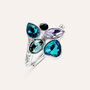 Anello Fantasia Violet Ottone Cristallo