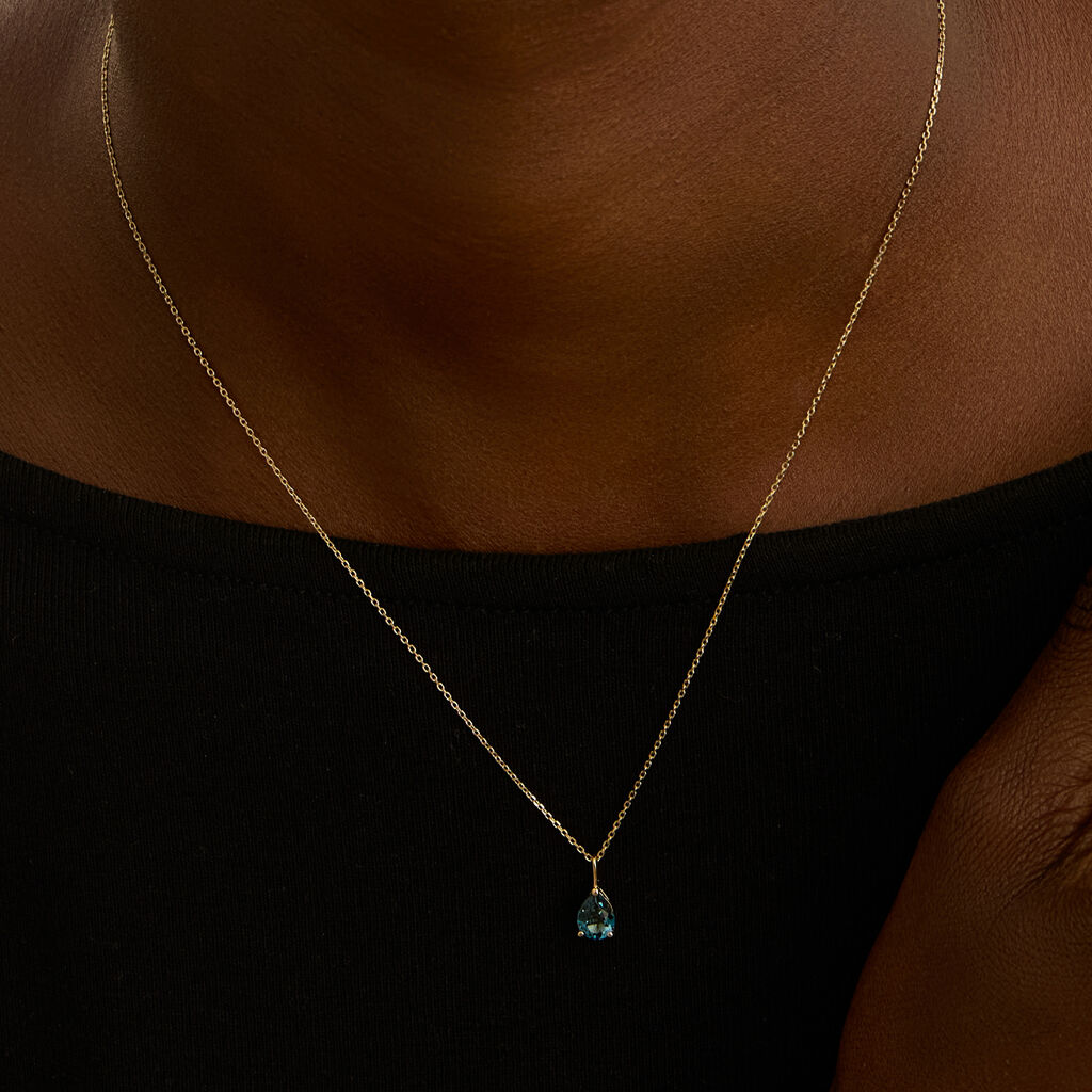 Collana Punto Luce Amélie Oro Giallo Topazio