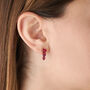 Orecchini Lobo Trilogy Silver Rainbow Argento Rosa Cubic Zirconia