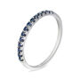 Anello Riviere Charlotte Oro Bianco Zaffiro
