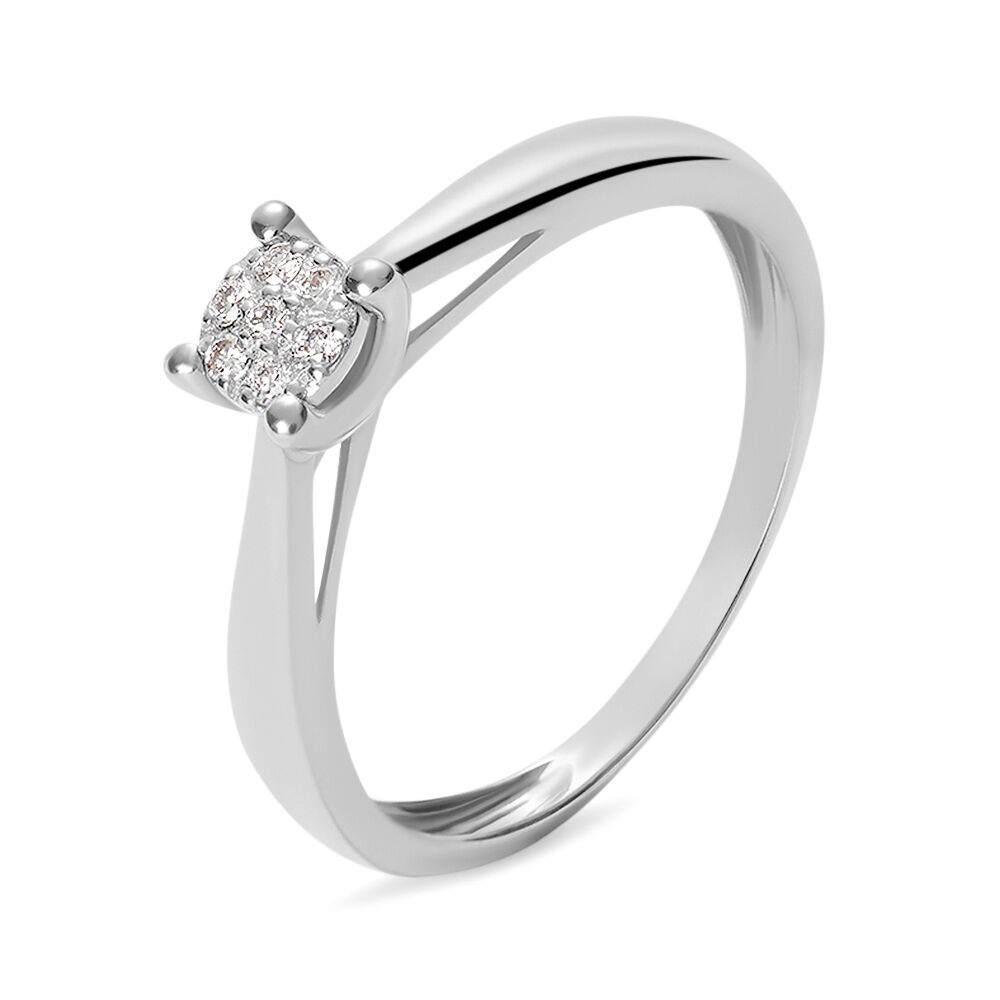 Anello Solitario Sophia Oro Bianco Diamante 1429268 Stroili