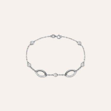 Bracciale Crystal Gold Oro Bianco Cristallo