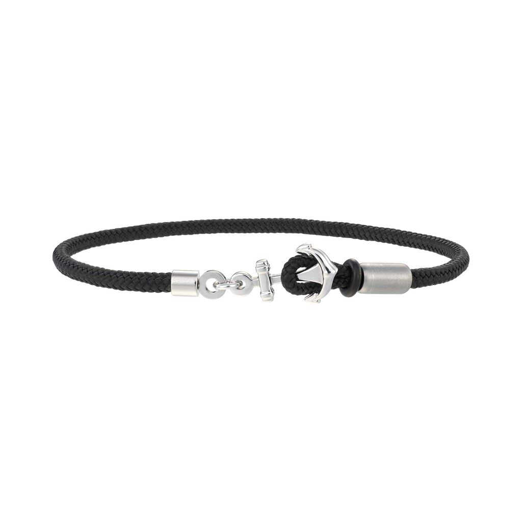 Bracciale in corda e acciaio