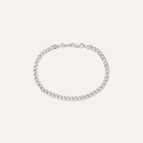 Bracciale Catena Gentleman Argento Rodiato - Bracciali Uomo | Stroili