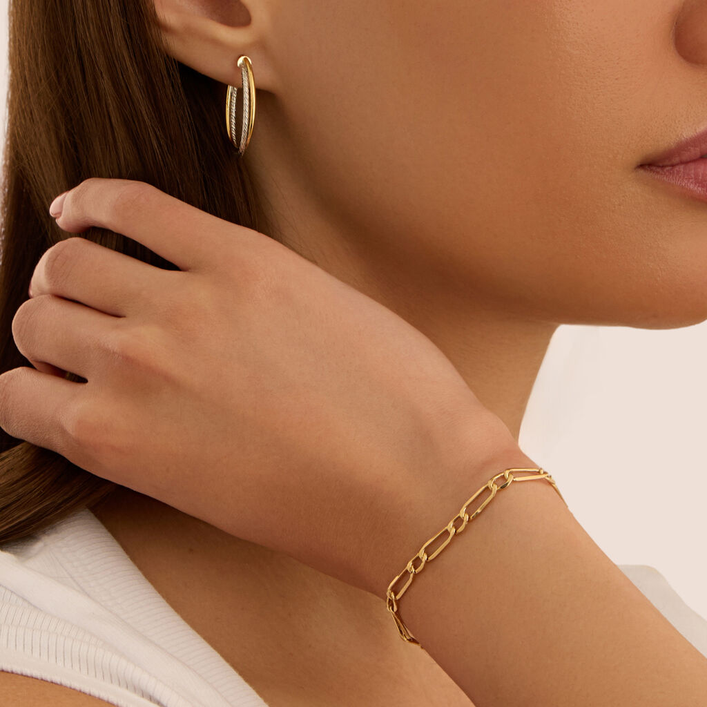 Orecchini A Cerchio Toujours Oro Bicolore - Orecchini a Cerchio Donna | Stroili