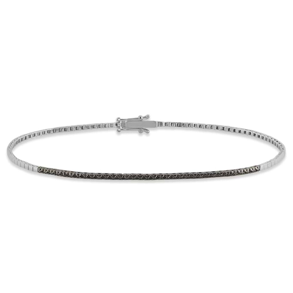 Bracciale Tennis L'homme Diamant Oro Bianco Diamante