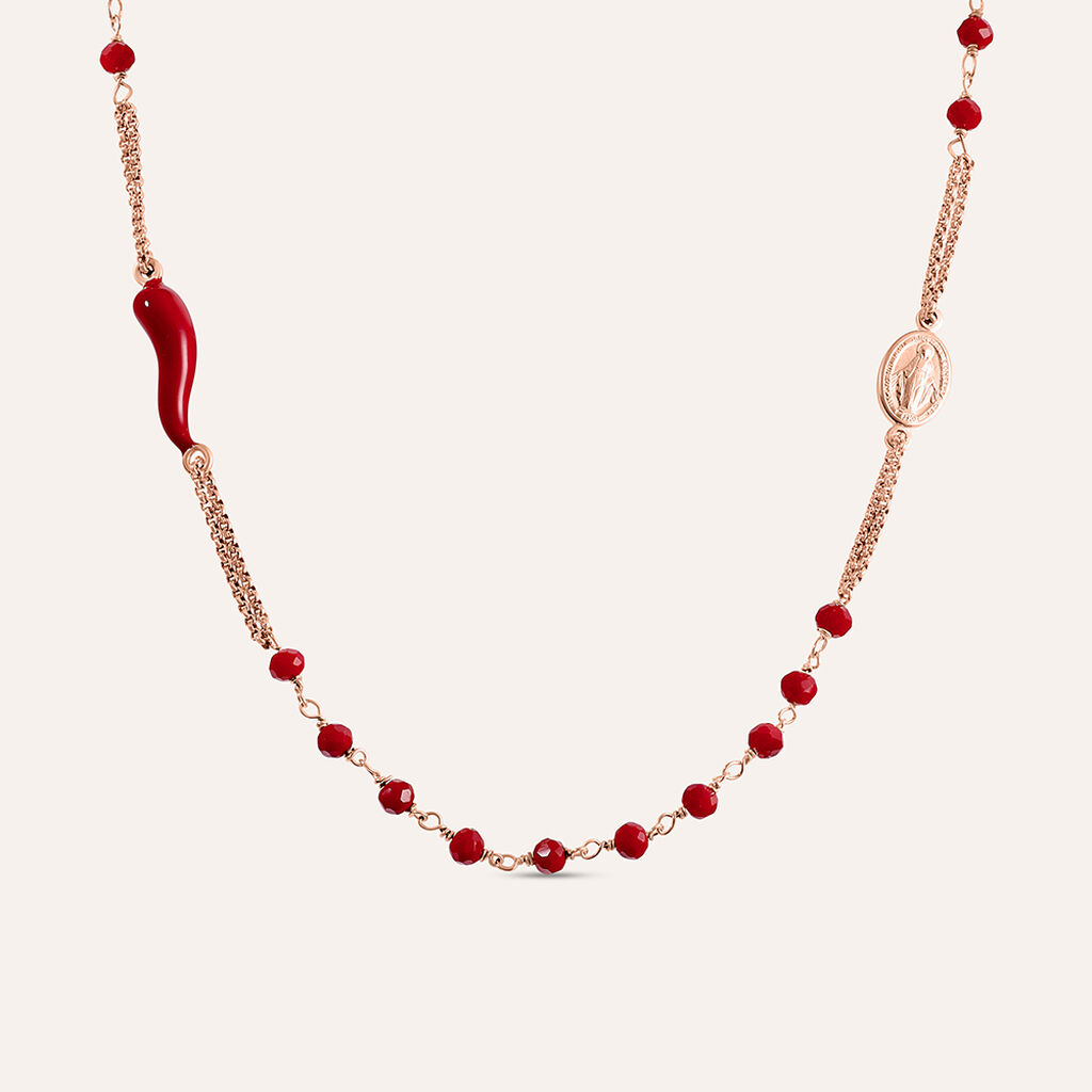 Collana Silver Soul Argento Rosa Cristallo