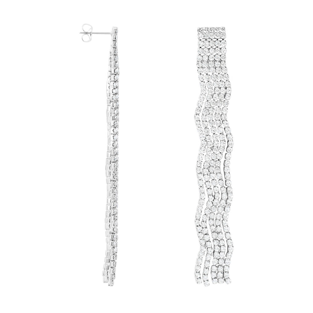 Orecchini Pendenti Romantic Shine Metallo Cristallo - Orecchini Pendenti Donna | Stroili
