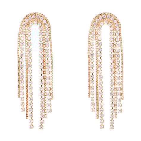 Orecchini Pendenti Romantic Shine Ottone Rosa Cristallo - Orecchini Pendenti Donna | Stroili