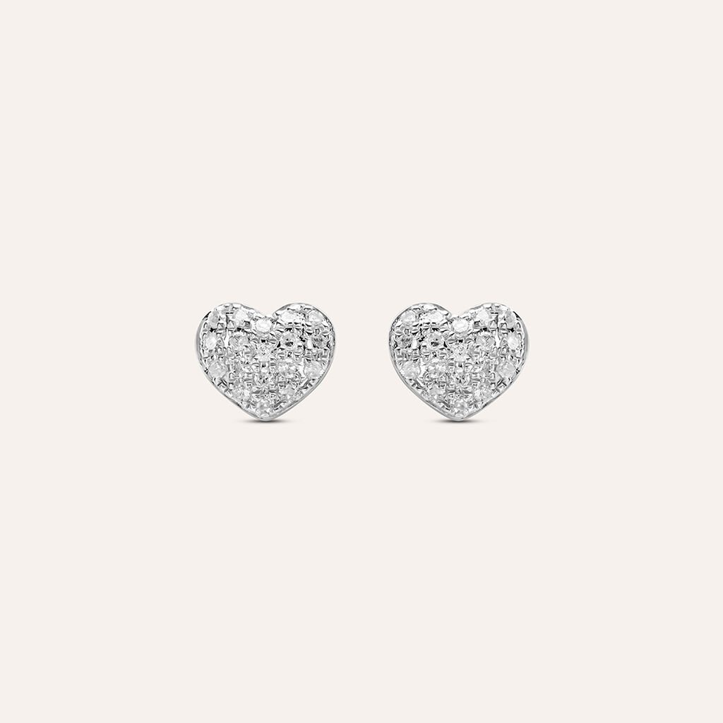Orecchini Lobo Sophia Oro Bianco Diamante - Orecchini a Lobo Donna | Stroili