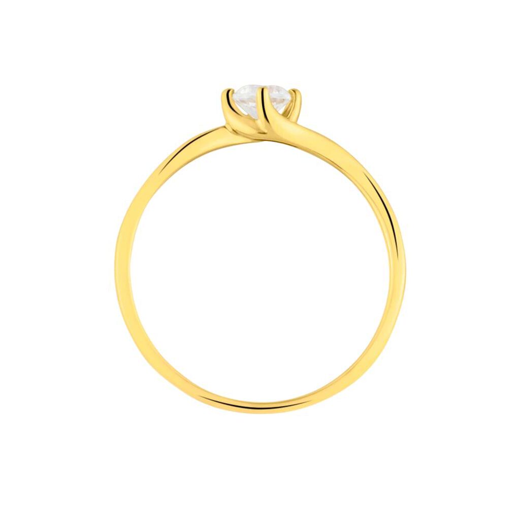 Anello Solitario Claire Oro Giallo Cubic Zirconia - Anelli con Pietre Donna | Stroili