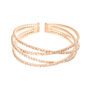 Bangle Romantic Shine Metallo Rosa Cristallo