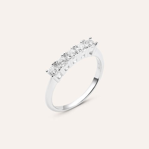 Anello Riviere Silver Elegance Argento Rodiato Cubic Zirconia - Anelli Riviere Donna | Stroili