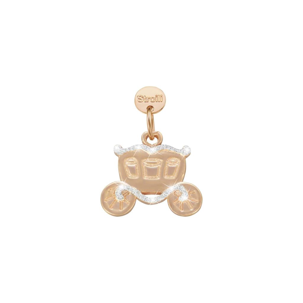 Charm in argento rosato e glitter - Charms Donna | Stroili