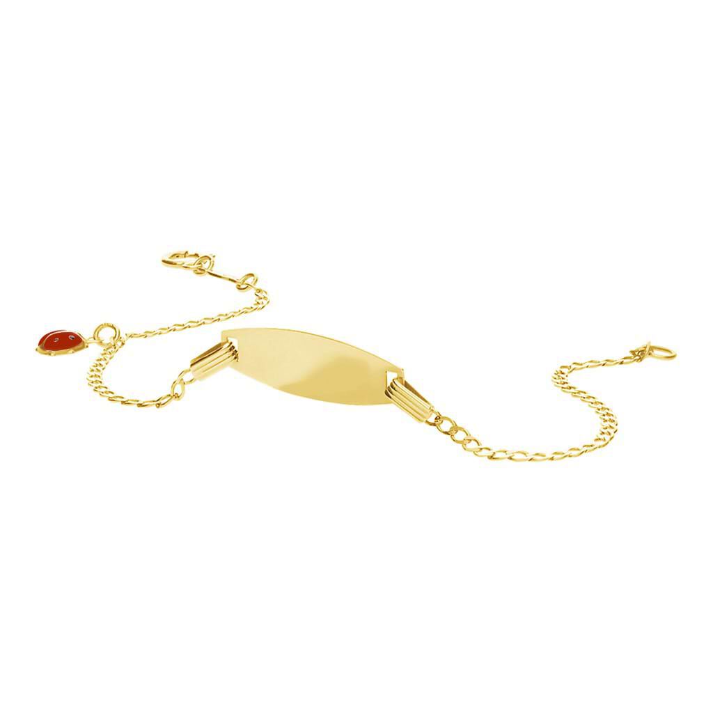 Bracciale Con Targhetta Holy Oro Giallo - Bracciali con Incisione Bambino | Stroili