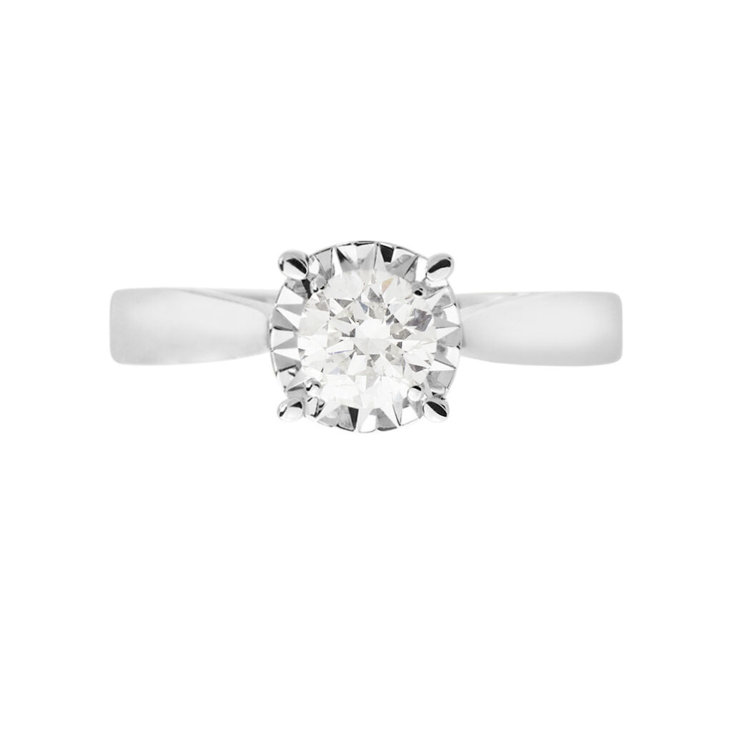 Anello Solitario Diamotion Oro Bianco Diamante - Anelli con Pietre Donna | Stroili