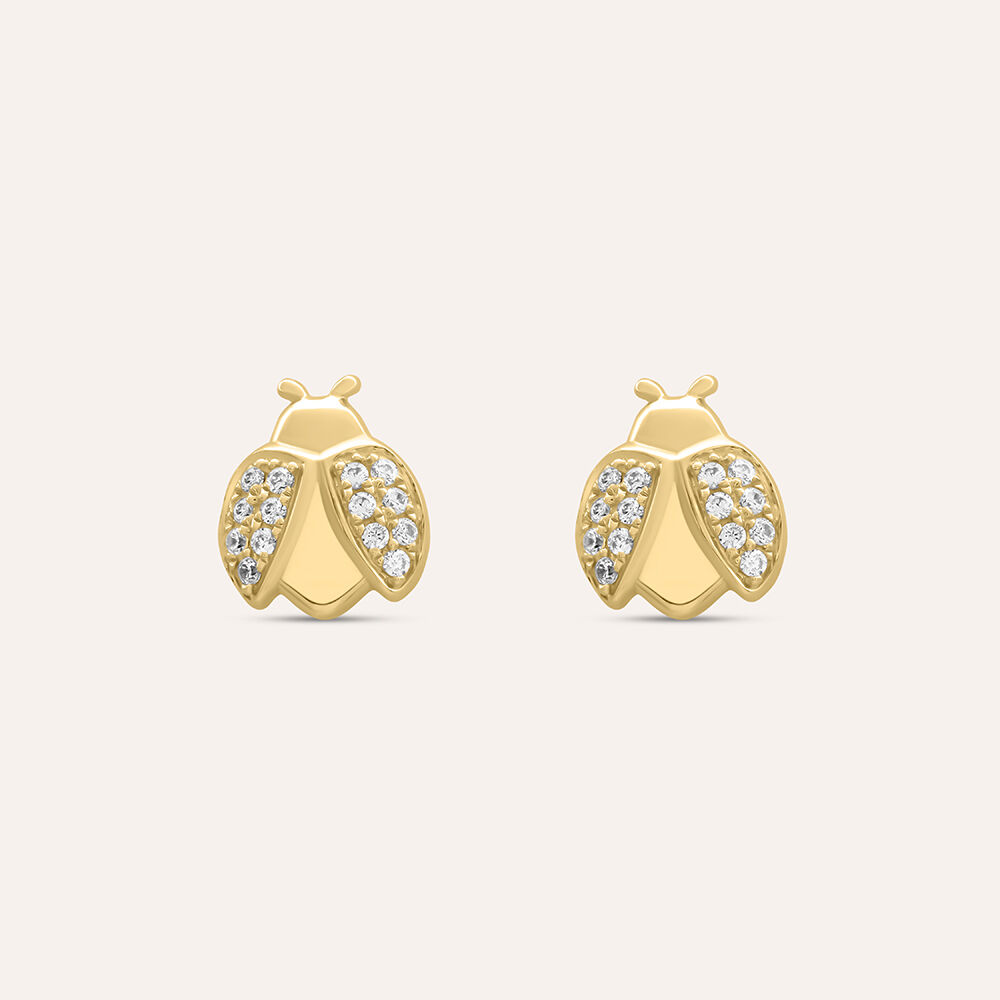 Orecchini A Lobo Donna Oro Giallo 14K - Halo Modello DR5278-3970-14KY, Eleganti