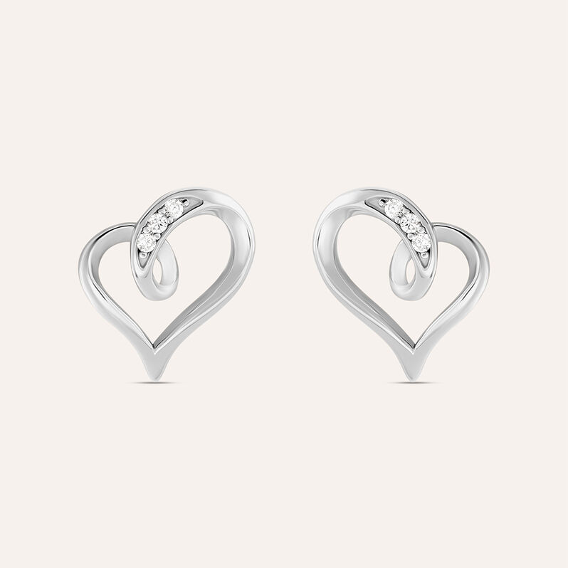 Orecchini Lobo Silver Shine Argento Rodiato Cubic Zirconia - Orecchini a Lobo Donna | Stroili