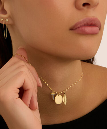 Ear Cuff Bon Ton Oro Giallo Cubic Zirconia