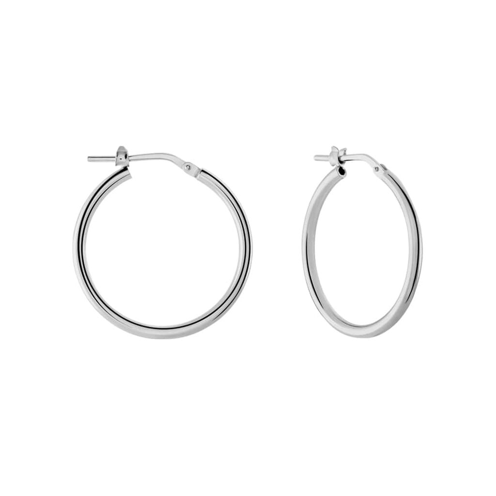 Orecchini A Cerchio Silver Collection Argento Rodiato - Orecchini a Cerchio Donna | Stroili