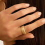 Anello Fascia Radiance Acciaio Dorato