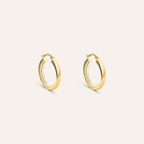 Orecchini A Cerchio Gold Essence Oro Giallo - Orecchini a Cerchio Donna | Stroili
