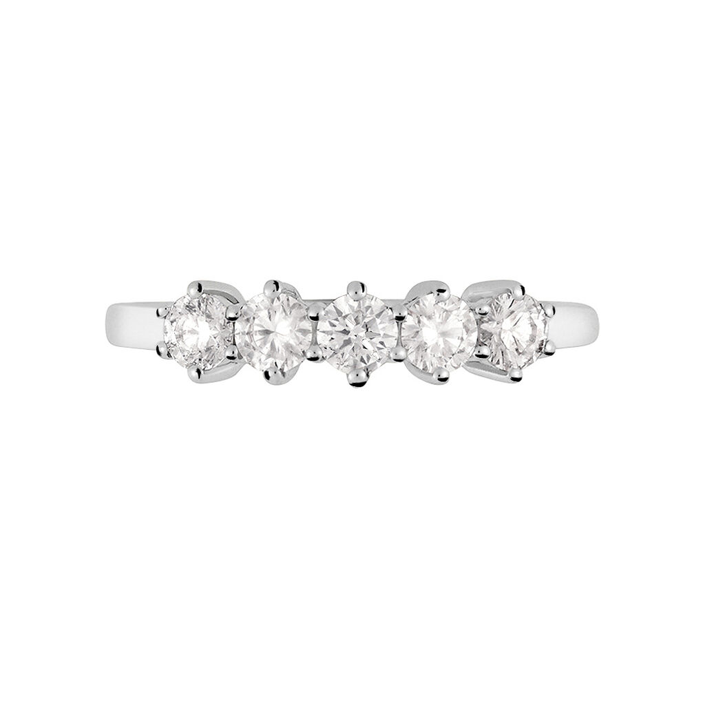 Anello Riviere Firmamenti Oro Bianco Diamante - Anelli Riviere Donna | Stroili