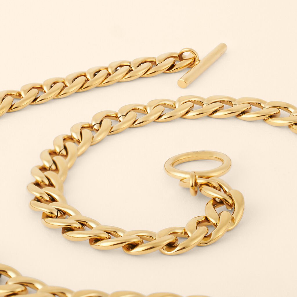 Collana Lady Code Acciaio Dorato - Collane Donna | Stroili