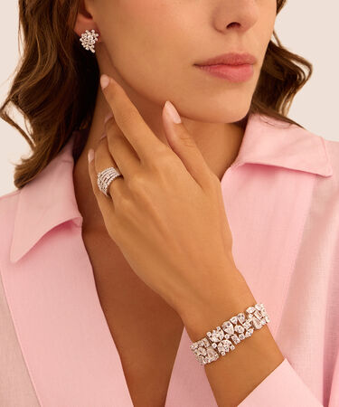 Anello Fascia Red Carpet Argento Rodiato Cubic Zirconia