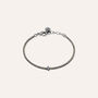 Bracciale Tennis Romantic Shine Metallo Nero Cristallo
