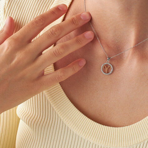 Collana Lady Chic Acciaio Bicolore Bianco / Rosa Cubic Zirconia - Collane Donna | Stroili