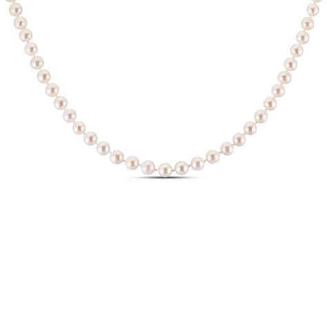 Collana Gabrielle Oro Bianco Perla D'Acqua Dolce Cubic Zirconia - Collane Donna | Stroili