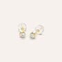 Orecchini Lobo Punto Luce Bon Ton Oro Giallo Cubic Zirconia